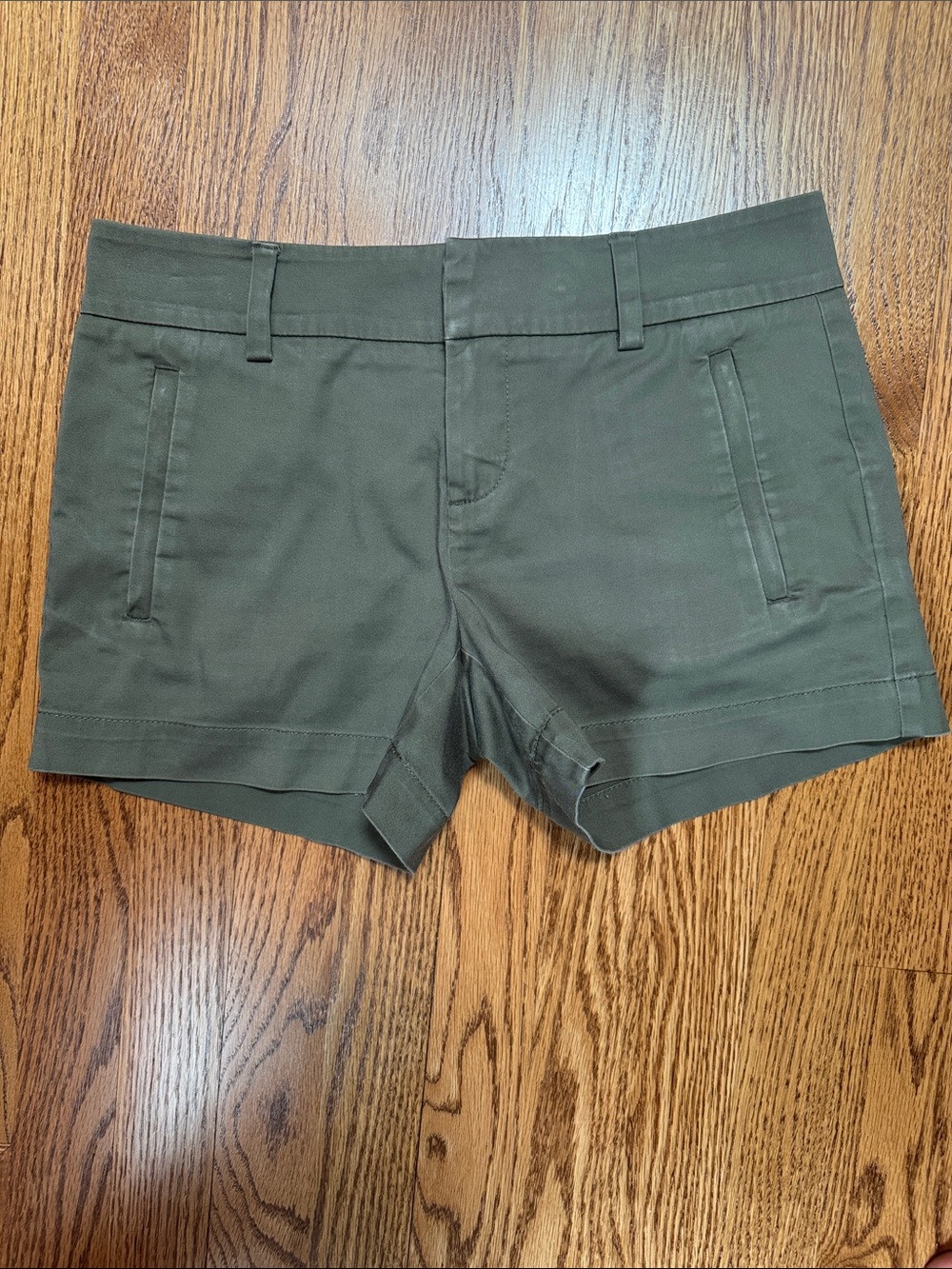 Calvin Klein Olive Tailored Shorts